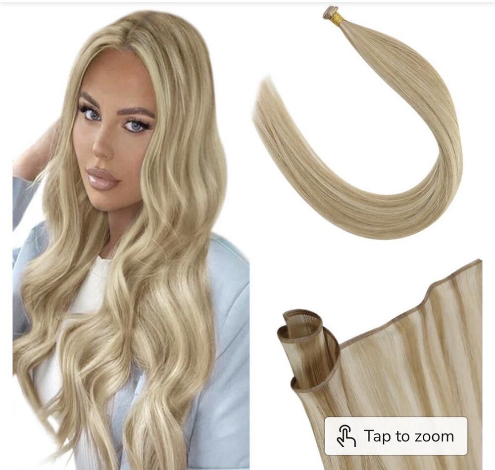 Genius Weft Hair Extensions 16-18” Preowned